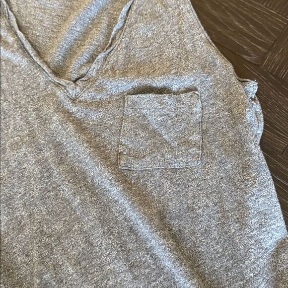 Madewell V-Neck Cotton Tank Top Small Gray Lightweight Casual Basic Minimalist - Picture 4 of 6